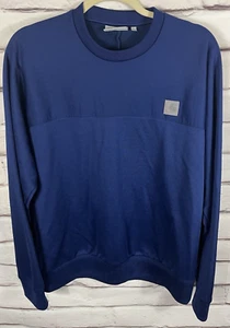 Carhartt Men's Size L Blue Long Sleeve Beta Track Sweat Shirt NWOT - Picture 1 of 5