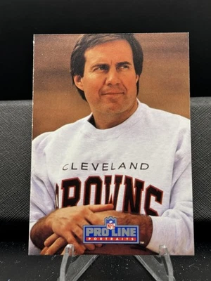 1991 Pro Line Portraits #NNO Bill Belichick Autographs - Image 1 of 2