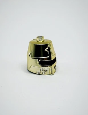 Lego Chrome Gold Helmet Closed with Eye Split Headgear Knight Castle New!! - Image 1 of 2