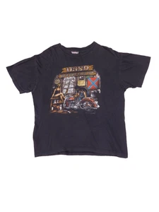 Vtg 3D Shirt Used But Not Used Up LG 1987 Thunder Sportswear Biker Motorcycle - Picture 1 of 7