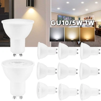 4x-100x GU10 LED Birnen 5W 7W Warmweiß Kaltweiß Spot Leuchtmittel Birne Strahler - Bild 1 von 4