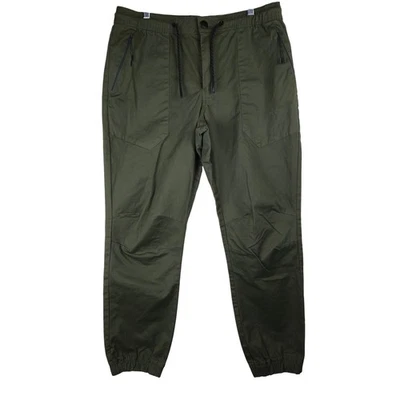 Pantalones Jogger Denim Co Puño Grandes Verde Oliva Cintura Elástica Pull On Grunge Nuevos con Etiquetas Foto 1 de 4