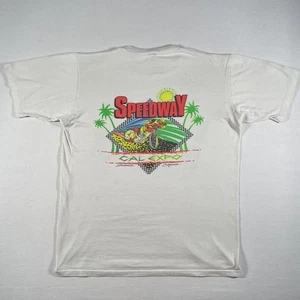 Vintage Speedway National Qualifier Shirt Mens Large Cal Expo Sacramento 90s - Picture 1 of 12
