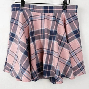 Aeropostale karierter Plissee-Minirock blau Schulmädchen Y2K adrett Größe Large - Bild 1 von 5