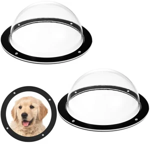 2PCS Dog Fence Window, 12.4” Acrylic Clear View Bubble Dome Pet Peek Window, ... - Foto 1 di 7