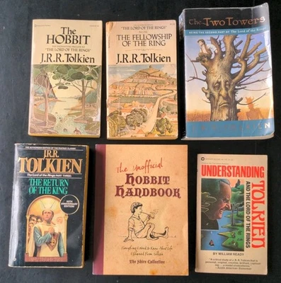Lot of 6 Tolkien LOTR PB Complete Set- Hobbit, Fellowship, Towers, King, +2 - Image 1 of 4