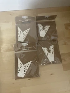 Lot of 4 Crate and Barrel Paper 5.5" Snowflakes Lace/Cut-Out - Picture 1 of 8