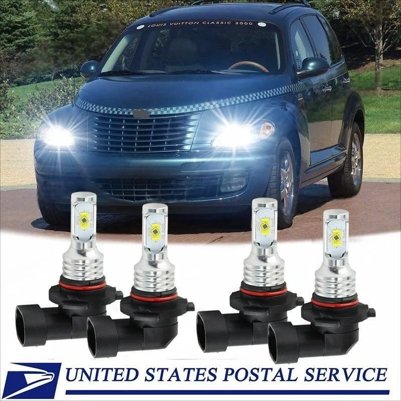 Para Chrysler PT Cruiser 2001-10 6000K Blanco Faro LED Bombillas de haz alto-bajo WQ Foto 1 de 4