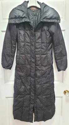 Cole Haan Women's Full Length Long Down Waterfowl Puffer Coat - Black - XS - Image 1 of 4