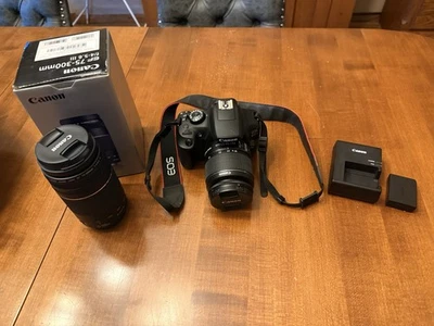 Canon EOS Rebel T6 18.0MP Digital SLR   Camera Lens Kit - Black - Image 1 of 4