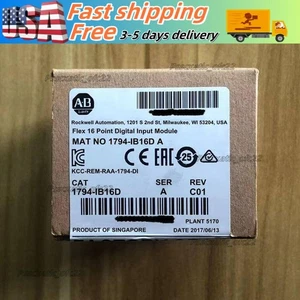 New Factory Sealed AB 1794-IB16D SER A Flex I/O Rev. A01 Input Module 1794IB16D - Picture 1 of 1