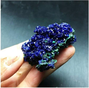 Wixine 1Pcs Natural Azurite Malachite Crystal Mineral Specimen Healing Stone 1-3 - Picture 1 of 12