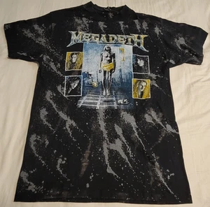 Vintage 1992 Megadeth Metal Band Countdown To Extinction T-Shirt XL TYE DYED AOP - Bild 1 von 9