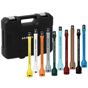 10-Piece Torque Limiting Extension Bar Set, 1/2" Drive, 8" Long, 65-150 Ft-lb... - Picture 1 of 7
