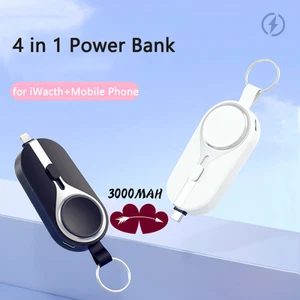 Mini Banco de Energía Solar Portátil Cargador Inalámbrico para Apple Watch Batería Externa - Imagen 1 de 28