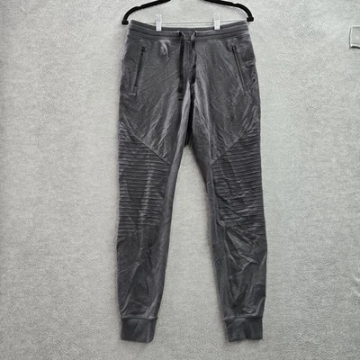 Alo Yoga Women Activewear Pants S Gray Jogger Urban Moto Quilted 30" Inseam - Image 1 of 4