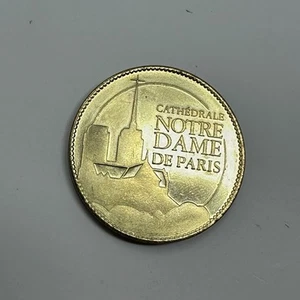 Souvenir Coin Token Notre Dame Cathedral Paris France - Picture 1 of 4