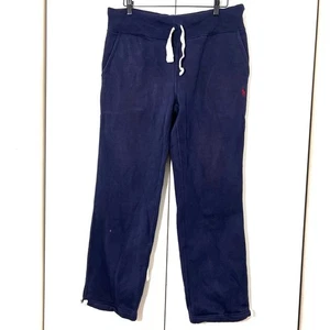 Vintage 90er Polo Ralph Lauren Jogginghose Herren M blau Fleece Pony Logo Lounge kuschelig - Bild 1 von 9