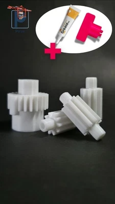 MARKENLOS Ingranaggi di ricambio extra forti per Tchibo Esperto, Beko, Grundig, Smeg, Severin