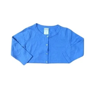 Gymboree Girls' Cardigan Sweater, Cadet Blue, Size 12-18M - NWT, Soft Cotton Ble - Picture 1 of 3