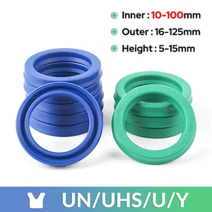 Junta de ariete hidráulica U-Cup u sello varilla y pistón cilindro de trabajo 10 mm-100 mm varilla od - Imagen 1 de 6