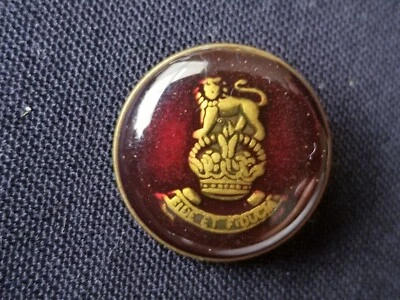 RARE Lion crown Burgundy Enamel Gold set lot 20mm 15mm Blazer Jacket Buttons - Image 1 of 4