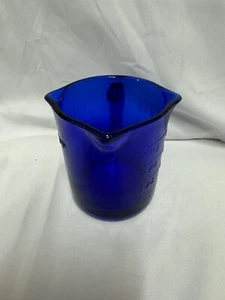 Colbalt Blue Depression Style Glas 3 Ausgießer Messbecher - Bild 1 von 6