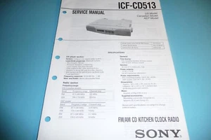 Manuale di servizio - Manuale per Sony ICF-CD513, ORIGINALE!! - Foto 1 di 1
