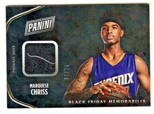 2016 Panini Black Friday CRACKED ICE HAT RELIC #BK6 MARQUESE CHRISS 4/25 RC Suns