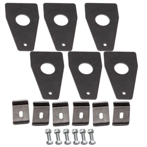 6Pcs Universal Car Roof Rack Gutter Mounts Kit Weld On Roof Rack Gutter Mounts - Foto 1 di 12