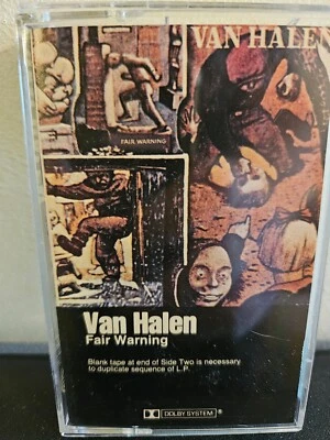 VAN HALEN Fair Warning 1981 CASSETTE TAPE DAVID LEE ROTH HARD ROCK CLASSIC - Image 1 of 4
