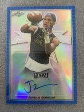 2020 Leaf Metal US Army All-American Bowl Blue /20 Jordan Johnson Auto PWE