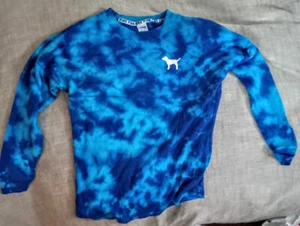 NUEVA Camisa/Sudadera Victoria Secret Rosa Tie Dye Lg Slv Talla XS 60% ALGODÓN 40% POLIÉSTER - Imagen 1 de 4