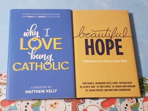 CATHOLIC - LOT OF 2 HARDCOVER BOOKS - WHY I LOVE BEING CATHOLIC & BEAUTIFUL HOPE - Imagen 1 de 2