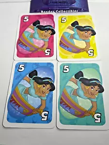 Disney Prinzessin Uno Karte 4 Karten Jasmin Aladdin Karte #5 - Bild 1 von 2