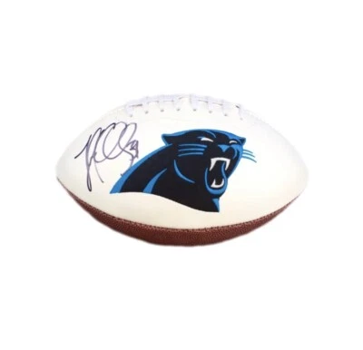 Luke Kuechly Signed Carolina Panthers Logo Football JSA - Image 1 of 2