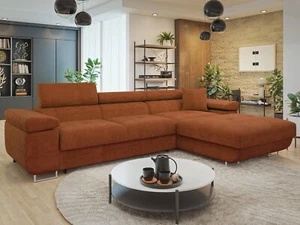 Ekcsofa Toleno Mini Wohnzimmer Eckcouch Schlafsofa Ecke mit Schlaffunktion NEU - Bild 1 von 66