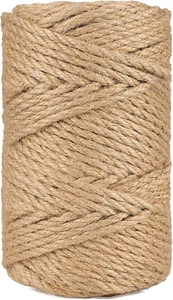 5MM Jute Rope,164Feet Strong and Heavy Duty Jute Twine, Brown Decoration Hemp Tw - Picture 1 of 12