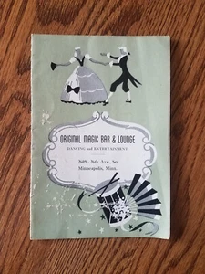 Vintage Late 1940's Magic Bar & Lounge Minneapolis, MN Drink Price List Brochure - Picture 1 of 1
