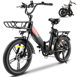 E-Faltrad 20 Zoll Klapprad 36V 20.8Ah Dual Akku City Mountain E-Bike Schwarz Neu - Bild 1 von 9