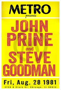 John Prine and Steve Goodman Metro Concert poster print - Picture 1 of 2