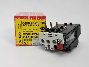 Danfoss 047H0205 TI 16C Overload relay 0.85-1.3A - Bild 1 von 5