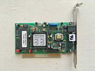 24K MV34I Plus 28.8 Internal ISA Card Fax/Data Modem - Tested, Working - Image 1 of 4