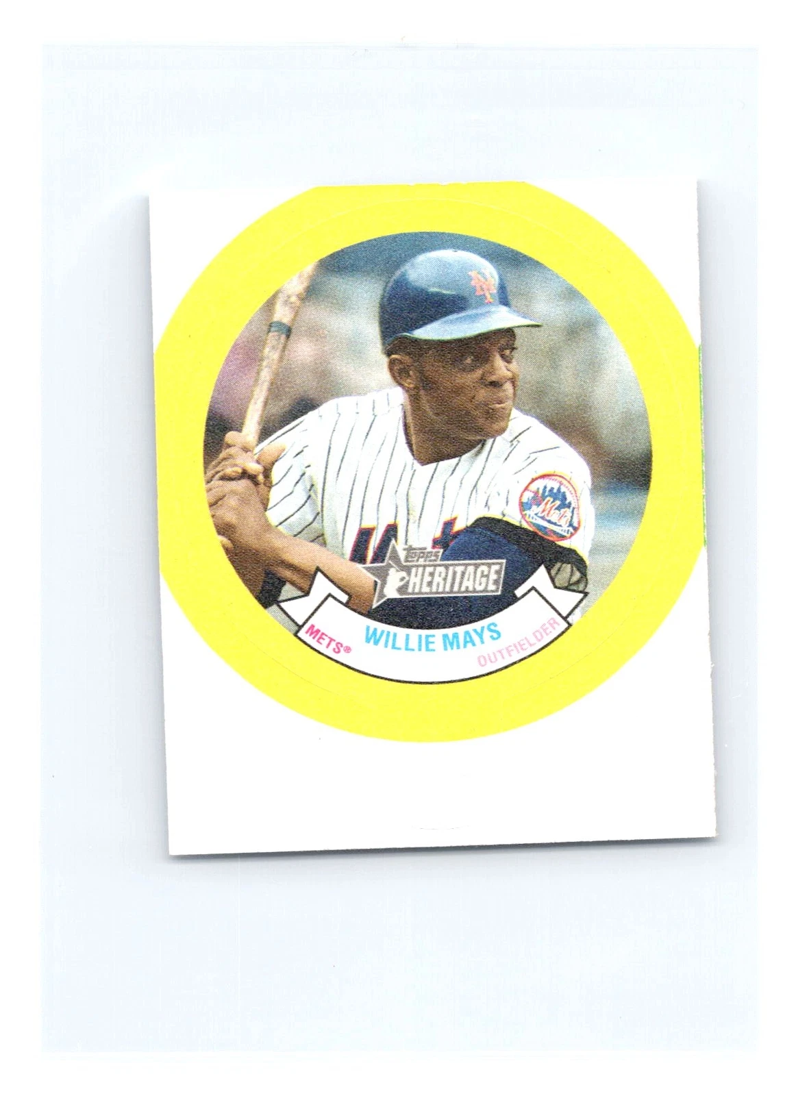 2022 Topps Heritage #23 Willie Mays 1973 Topps Candy Lids