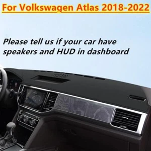 For Volkswagen Atlas 2018-2022 PU Leather Car Dashboard Cover Dash Protector Mat - Picture 1 of 5