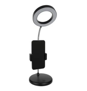 DESK RING LIGHT LAMP Video Smart Phone Holder Content Creators Studio - Picture 1 of 7