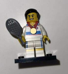 Lego Minifigure, Tactical Tennis Player, Team GB, with Stand & Racket, coltgb-5