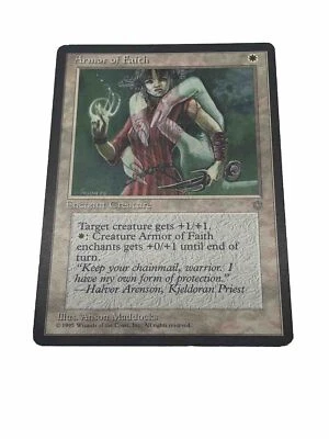 Magic The Gathering Armor Of Faith Ice Age Common Creature - Image 1 of 4