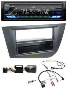 JVC Bluetooth DAB USB Lenkrad Autoradio für Seat Leon 2005-2010 schwarz - Bild 1 von 11