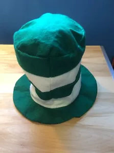 Sombrero alto a rayas festivo a rayas día de San Paddy's usado vacaciones - Imagen 1 de 12